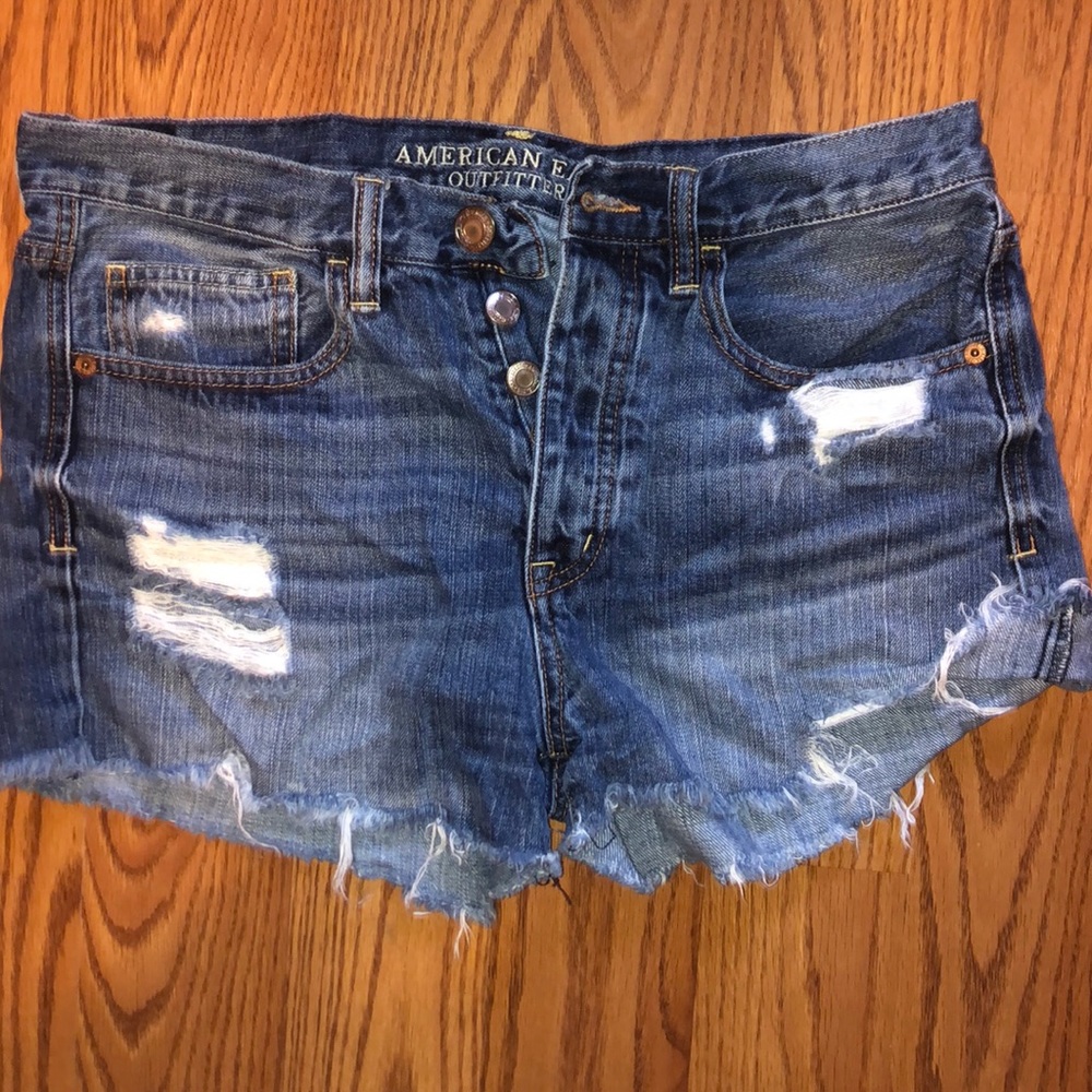 denim shorts